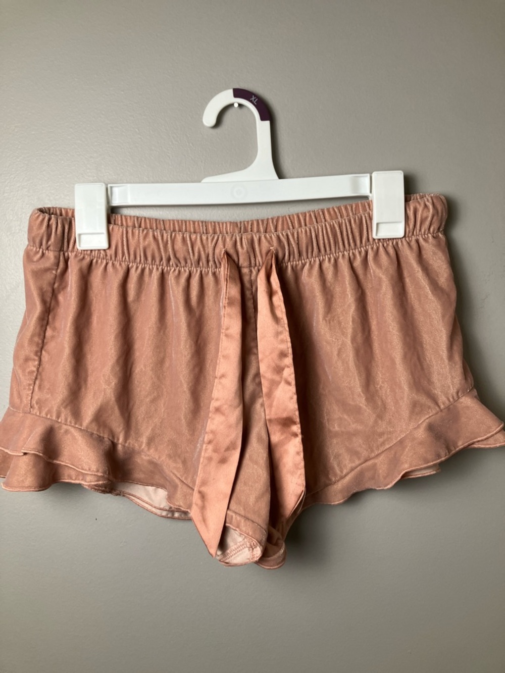 Victoria's Secret Dusty Rose Velvet Micro Mini Sleep Shorts Size Small